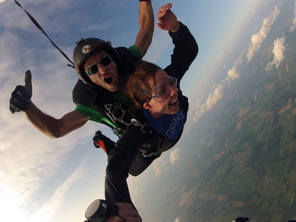 What should you wear when you are skydiving?