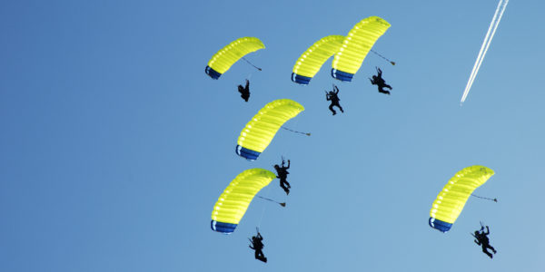 Parachutes at Skydive Tecumseh