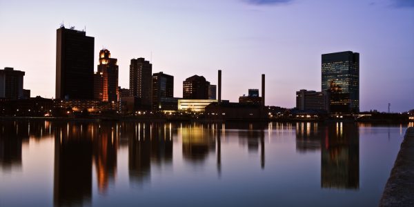 Late evening in Toledo, Ohio