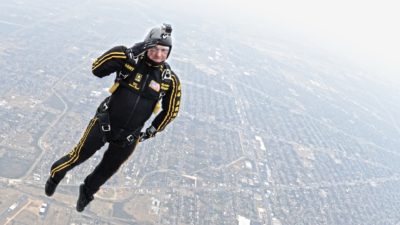 solo skydiving
