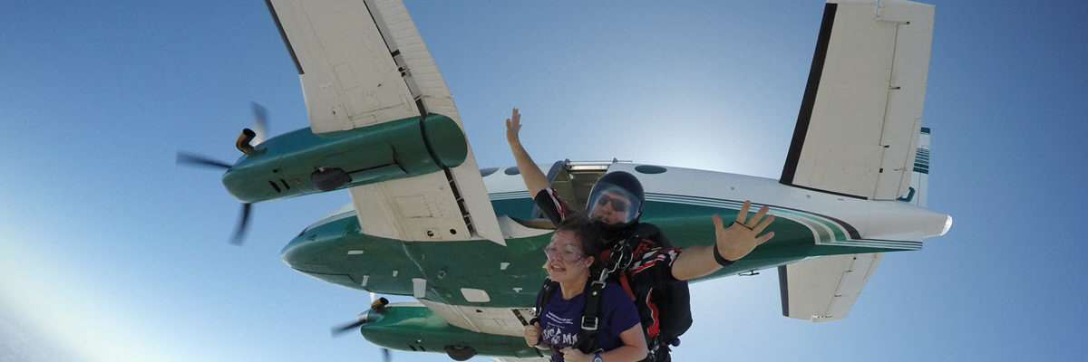 skydiving plane