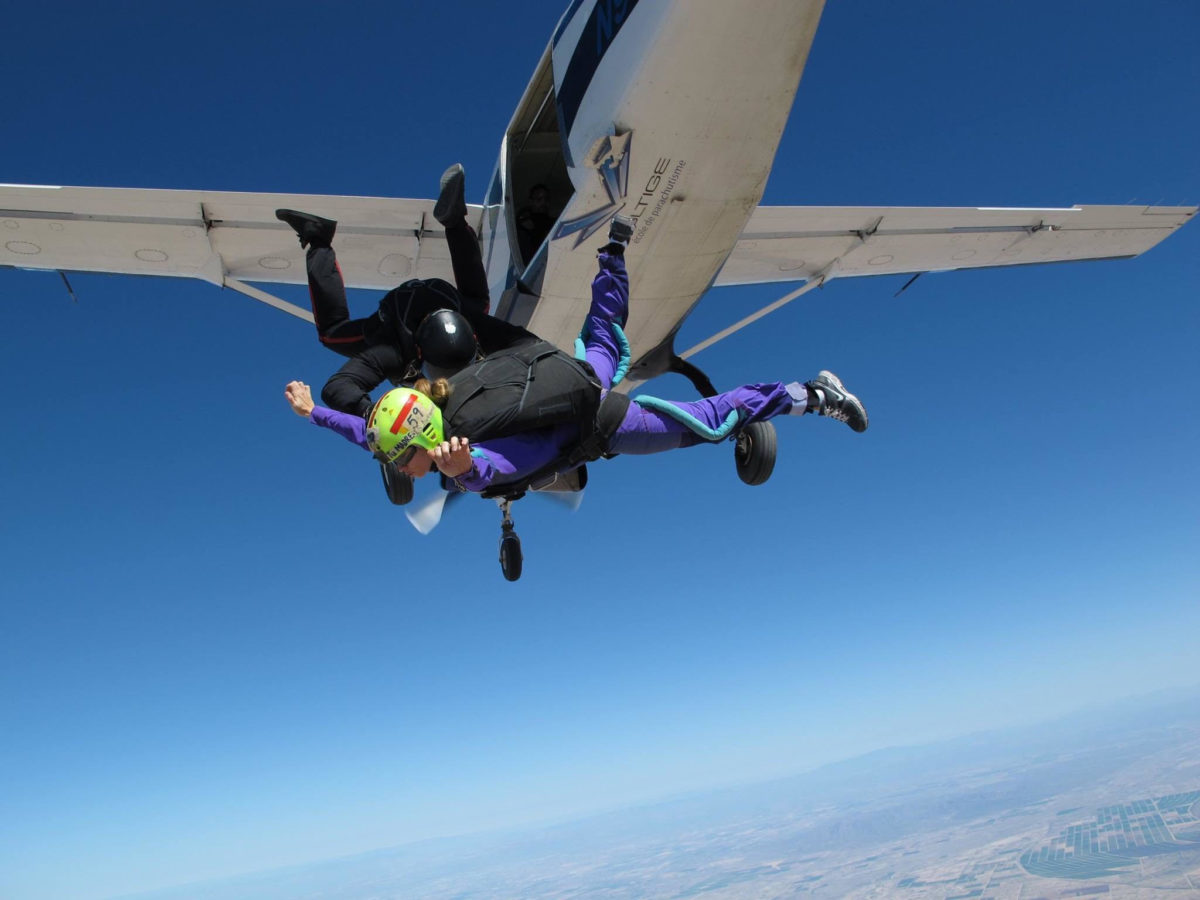 licensed skydiver
