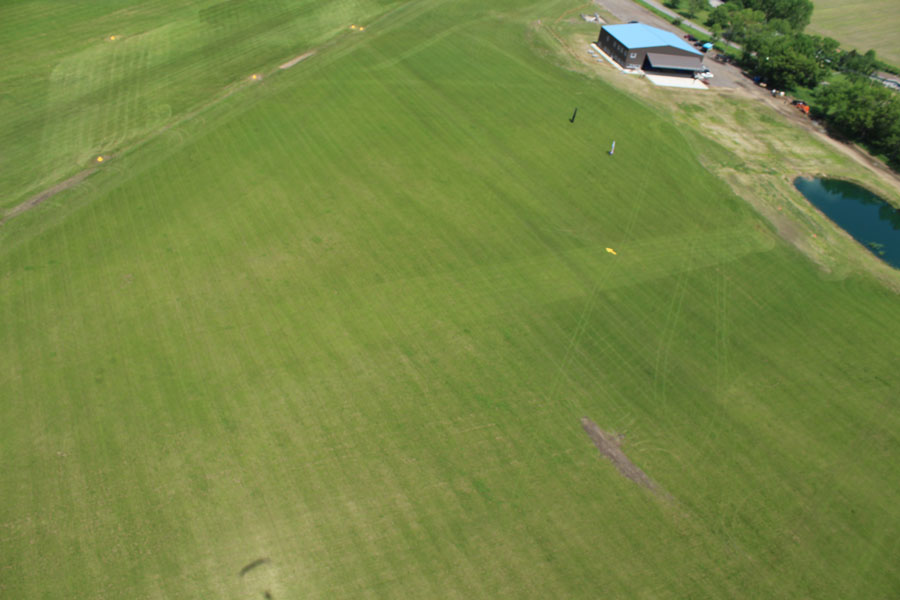 The landing area at Skydive Tecumseh