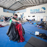 Packing at Skydive Tecumseh