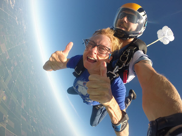 skydiving with glasses
