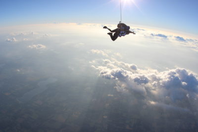 how can I skydive by myself