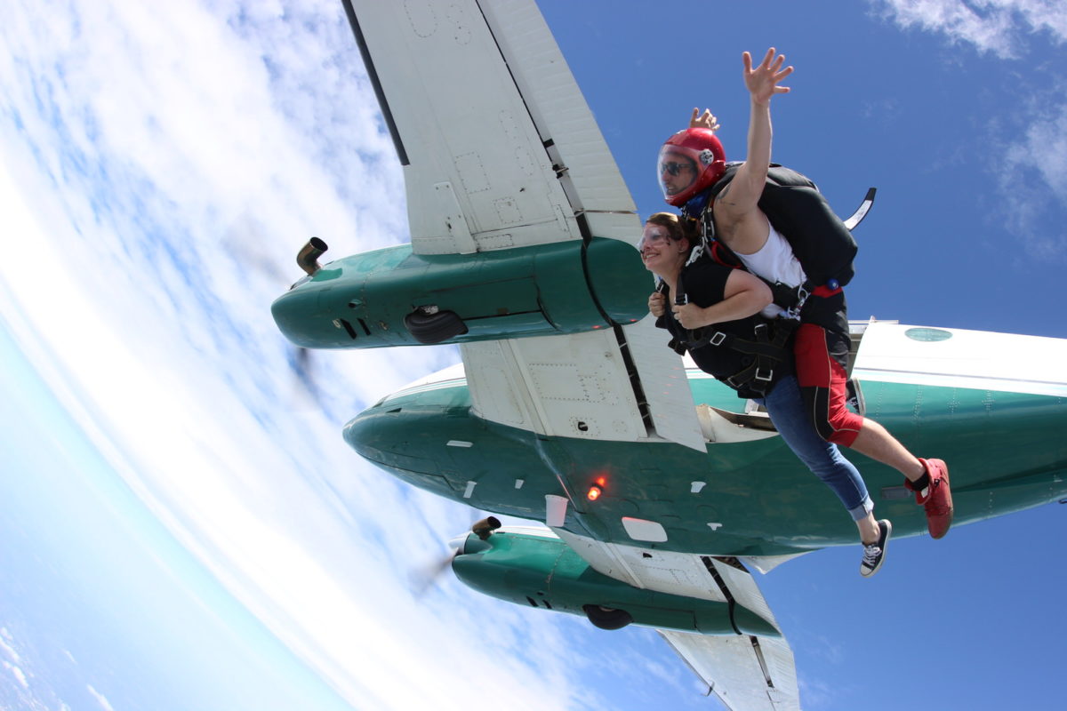 tandem skydiving at Michigan's Premier Skydiving Center