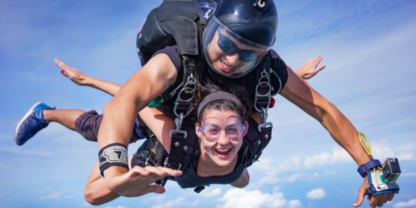is it hard to breathe while skydiving