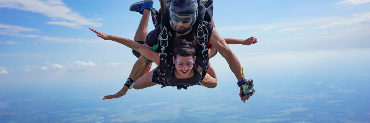 motion sickness while skydiving